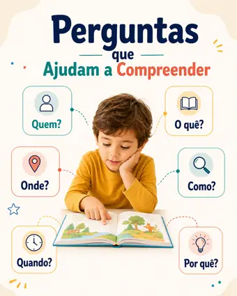 Prévia do infográfico: Perguntas que Ajudam a Compreender
